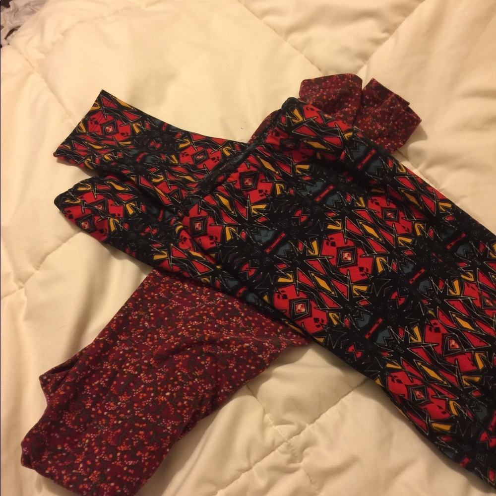 LuLaRoe Leggings Tall Curvy 2 Pair!