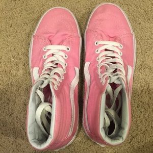 Pink old skool vans hightop