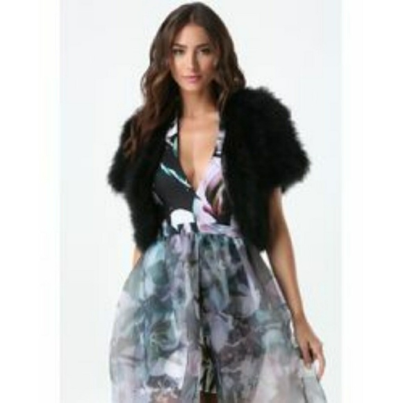 🚫SOLD🚫 BCBGMaxAzria Genuine Fur Jacket - Picture 1 of 8