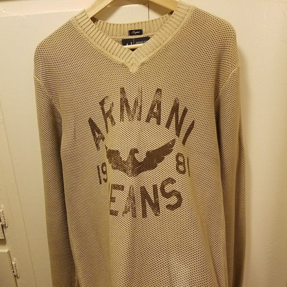 Armani Jeans hand knit sweater