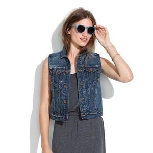 Madewell denim jacket vest