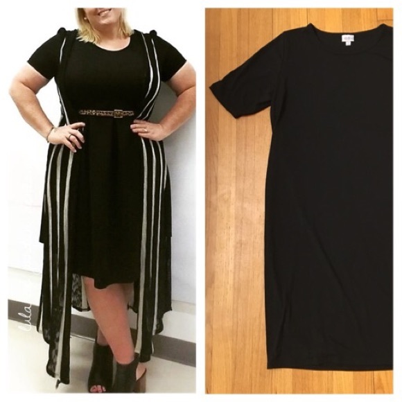 LuLaRoe Dresses & Skirts - Solid Black Julia Dress LuLaRoe