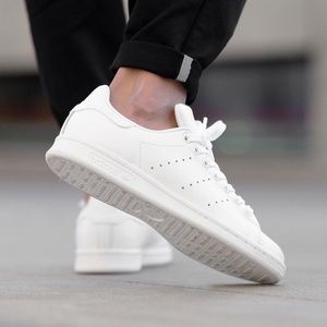 all white stan smith