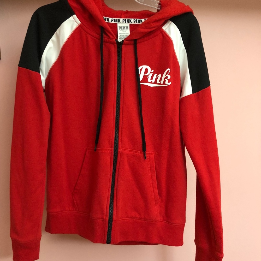 PINK full zip hoodie