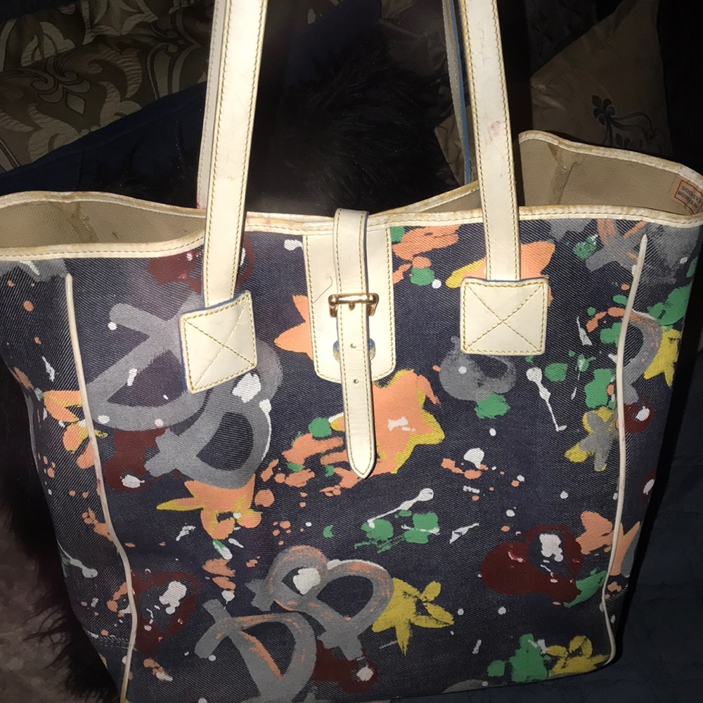 Dooney & Bourke XL Jean Graffiti Tote Bag