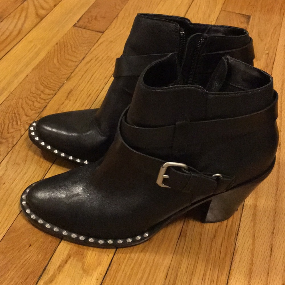Black ankle boots