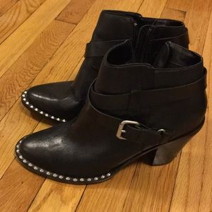 Black ankle boots