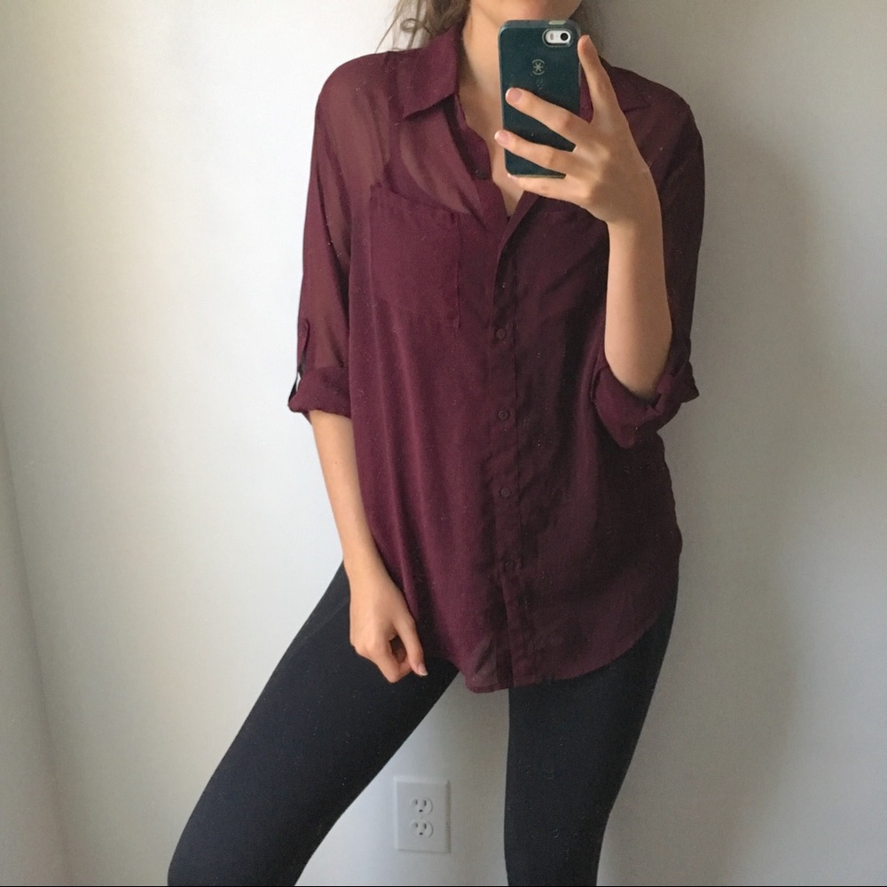 Sheer Holiday Blouse