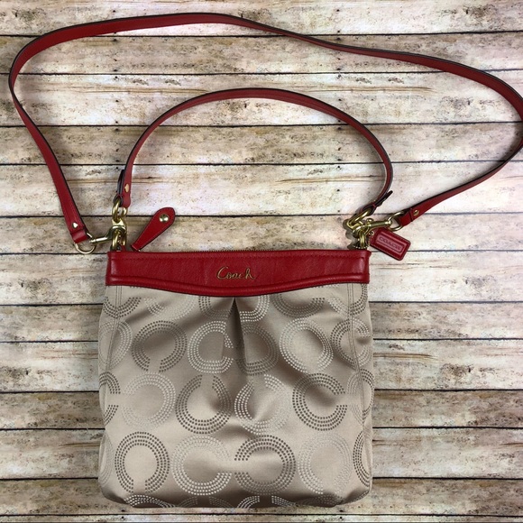 Coach Handbags - Coach Ashley Dotted OP Art Hippie Bag