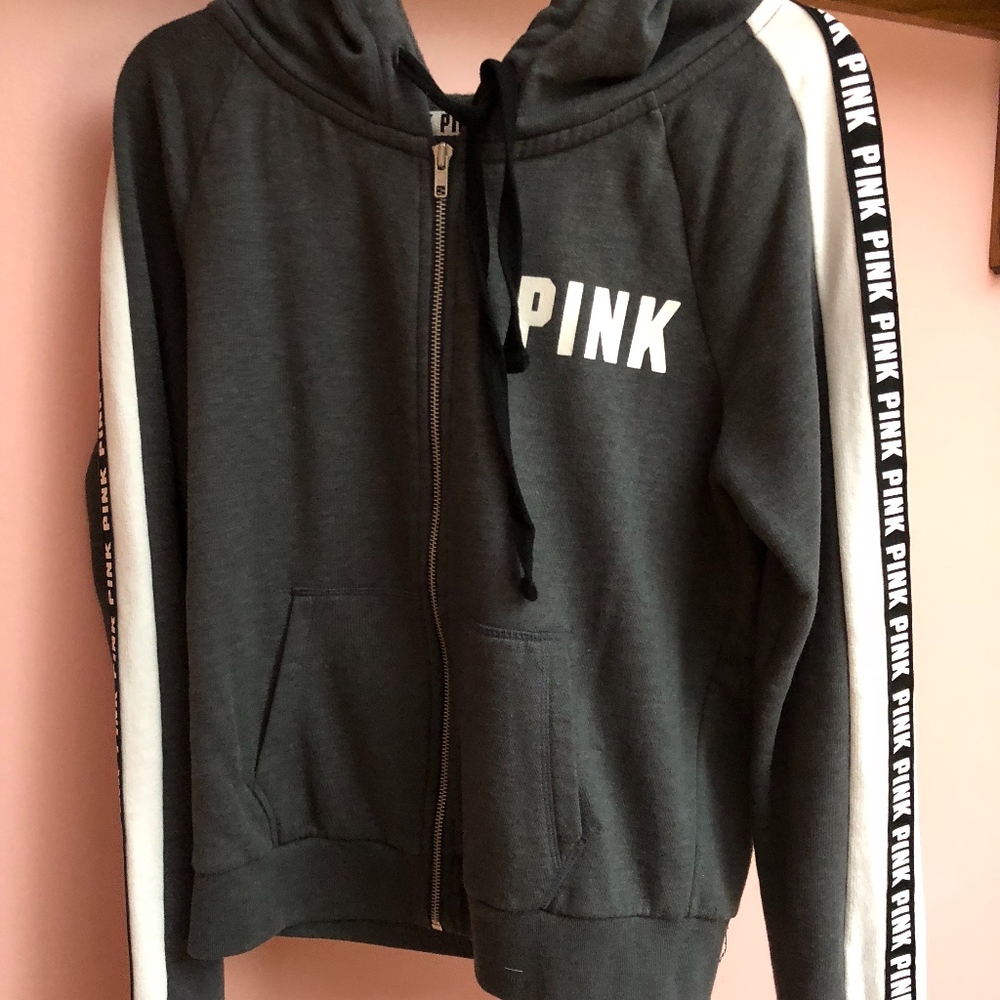 PINK full zip hoodie
