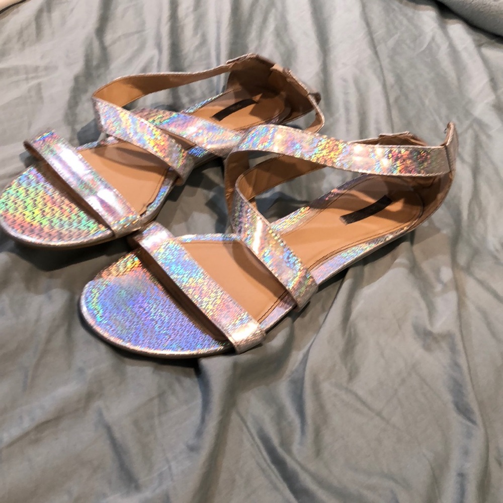 Holographic sandals