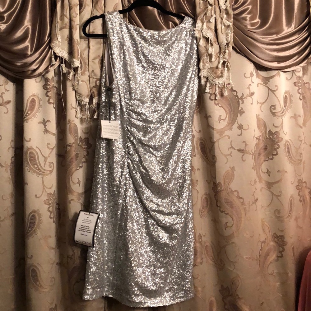 Silver Calvin Klein Dress