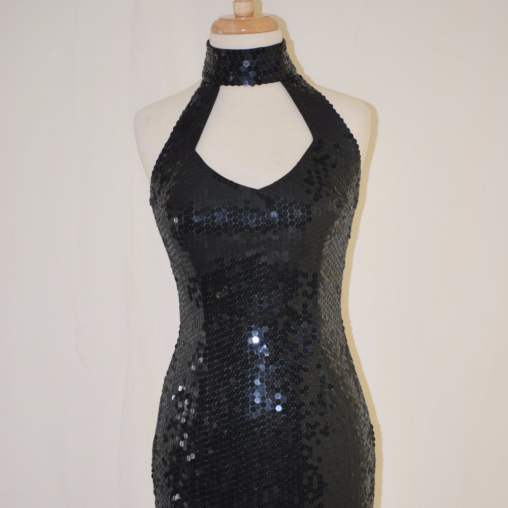NiteLine Black Sequin Dress