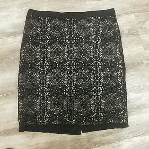 Lace overlay skirt
