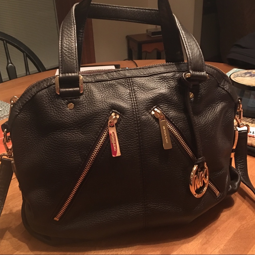 Michael Kors dark brown tote/crossbody bag