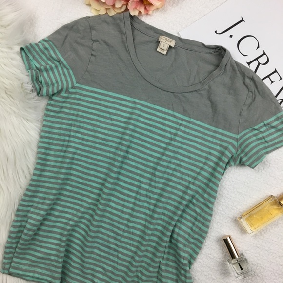 J. Crew Tops - J. Crew scoop neck cotton striped t shirt
