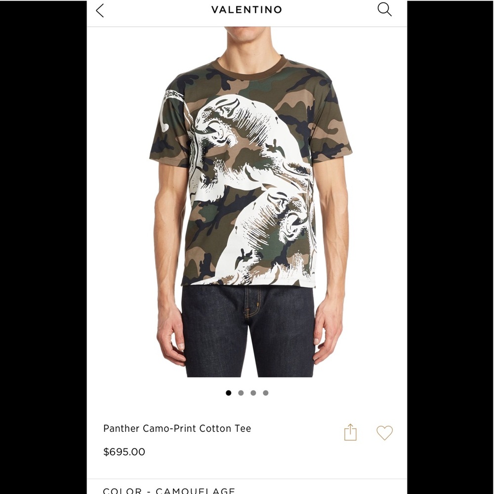 Valentino Garavanni panther t shirt