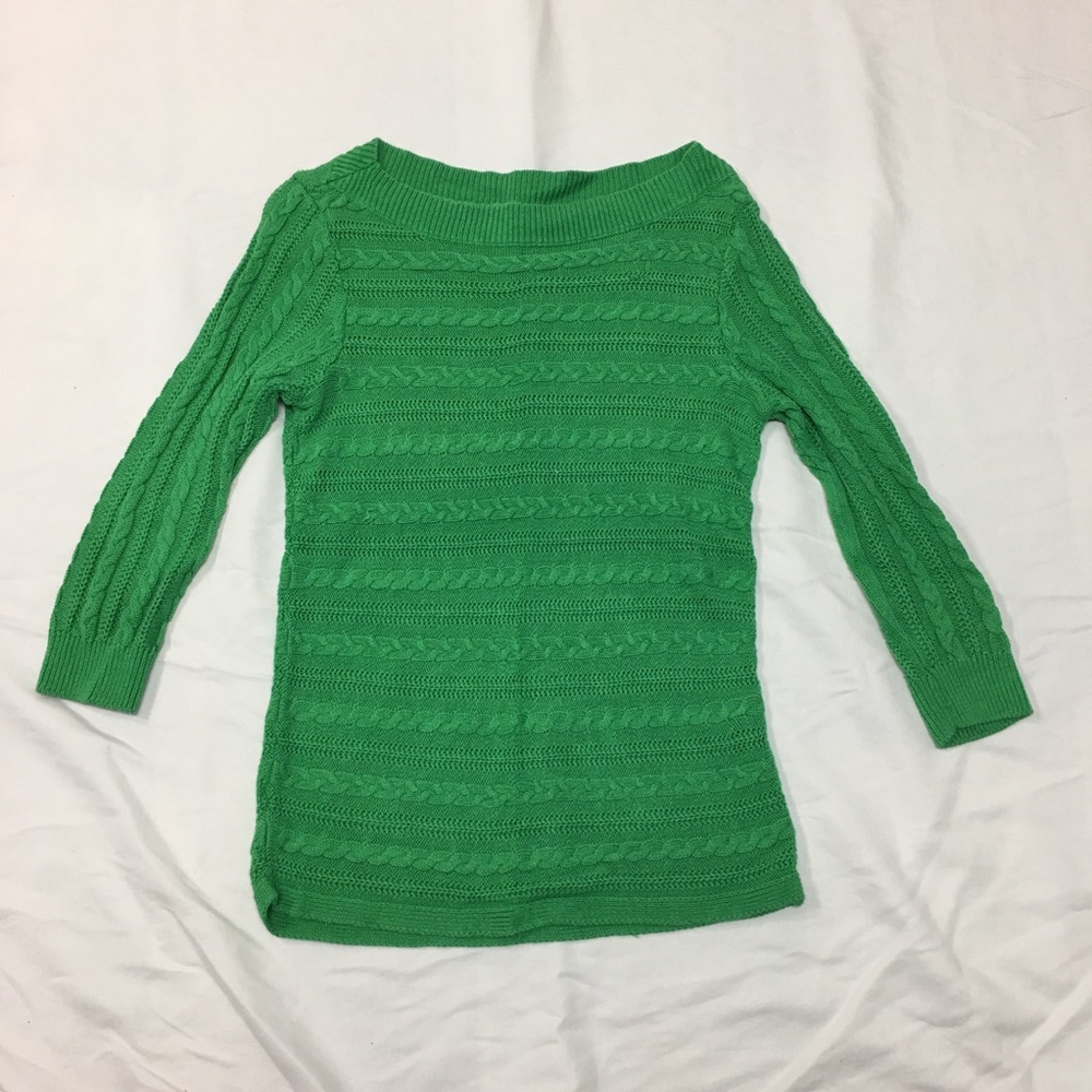 Kelly green Chaps sweater