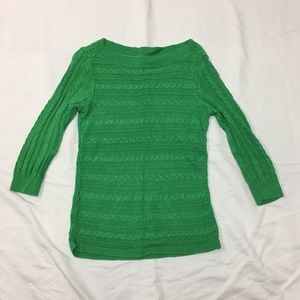 Kelly green Chaps sweater