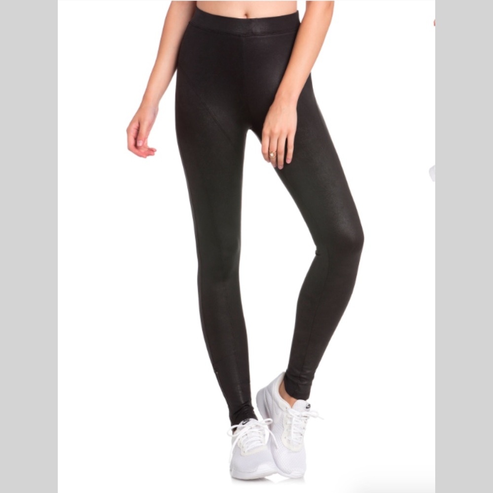 Black ankle zipper leggings - Picture 3 of 5