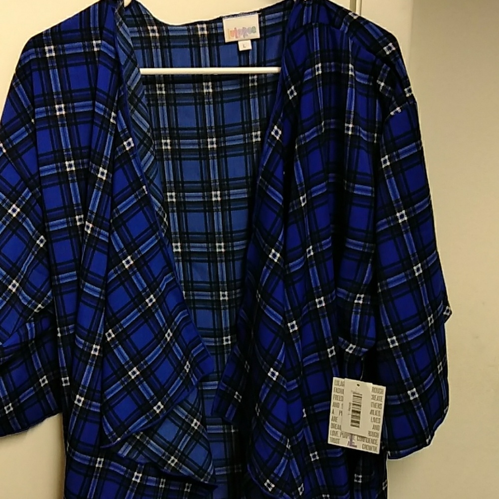 Shirley Kimono blue plaid 🦄🦄🦄🦄🦄🦄