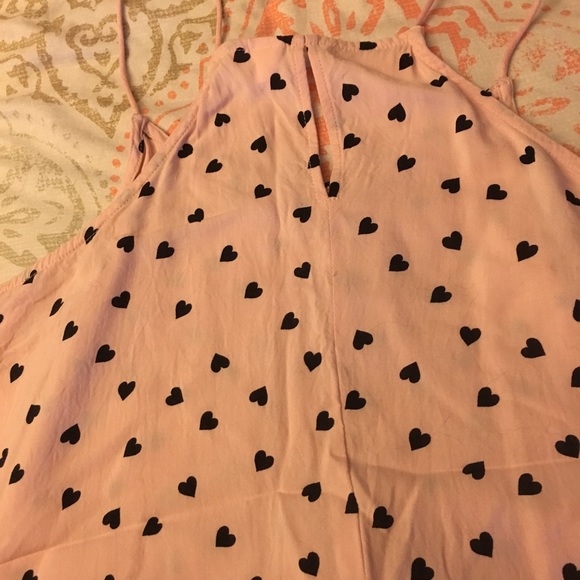 ( 2FOR15 ) Light pink with black hearts tunic - Picture 3 of 3