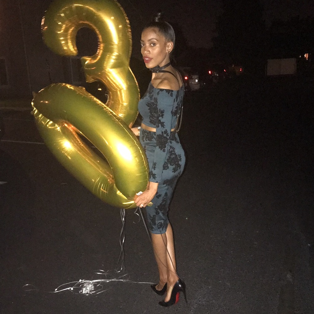 Two piece crop and skirt