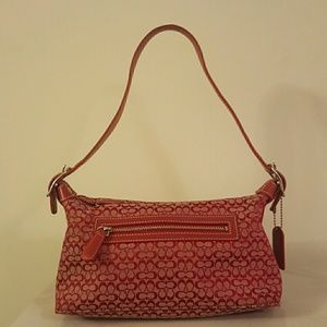 Authentic coach red handbag