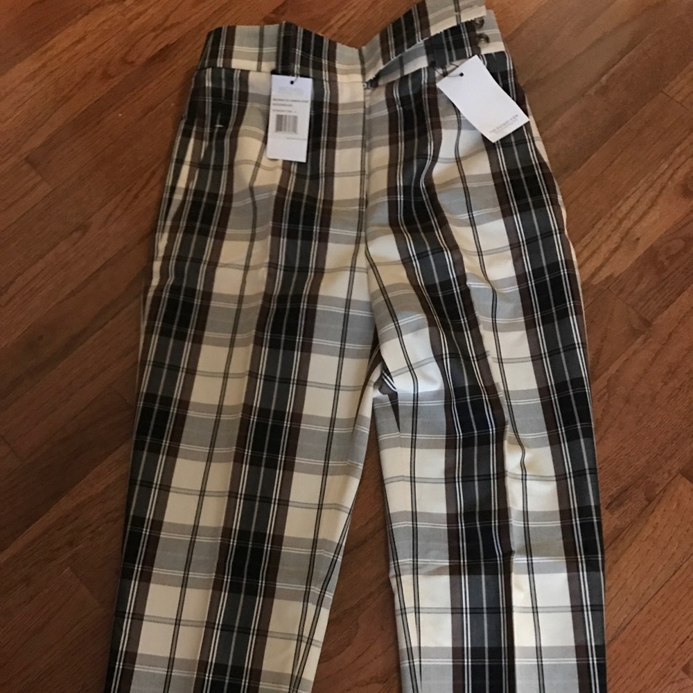 A blue plaid Michael Kors pant