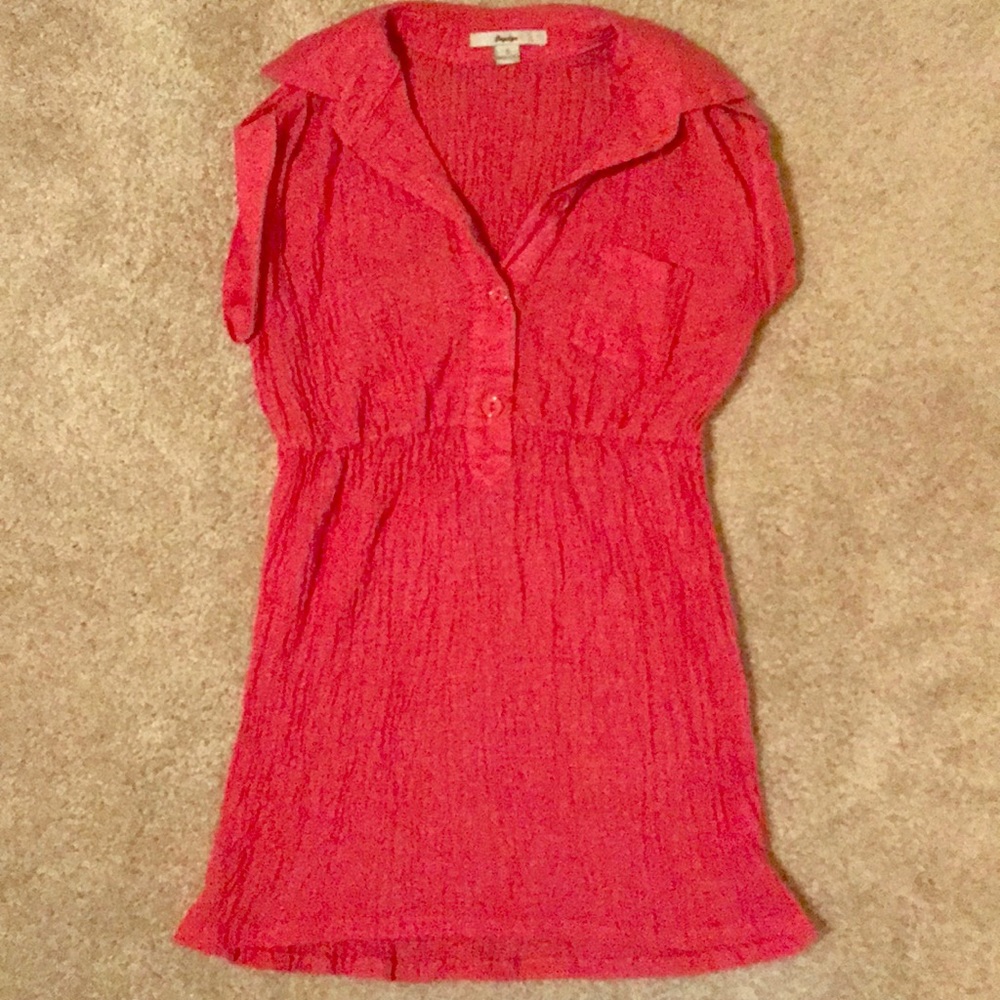 Coral colored shirt