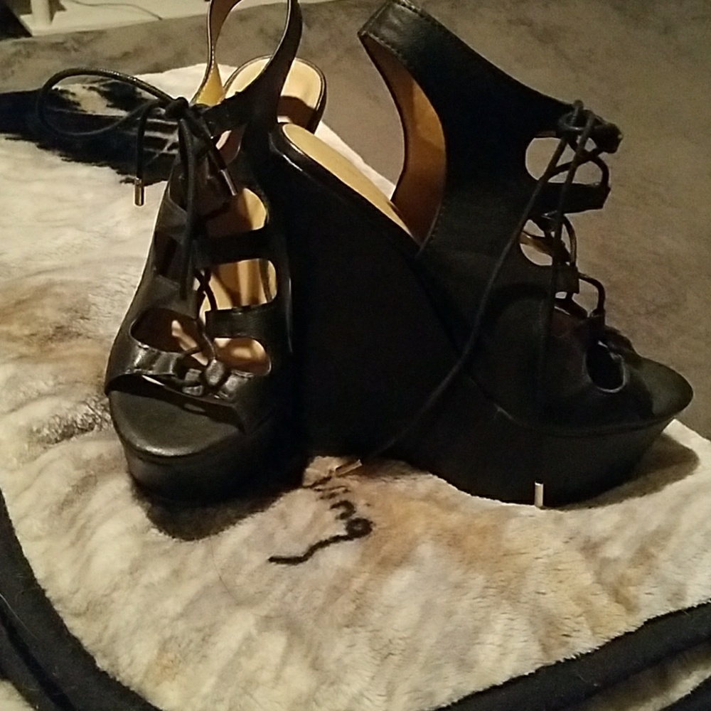 Open toe Gladiator heels (Never worn)