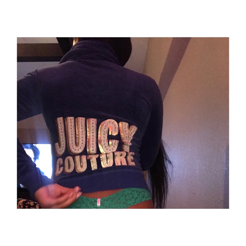 Juicy couture velour zip up hoodie.