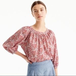 J. Crew Liberty fabric Perfect top