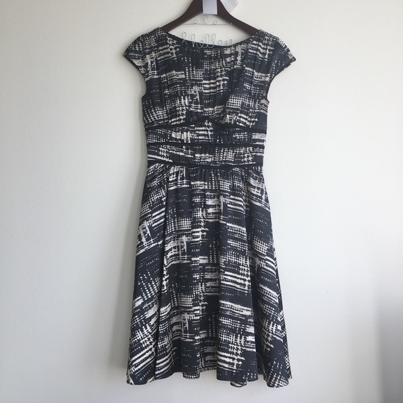 Aidan Mattox Printed A-Line Dress - Picture 3 of 5