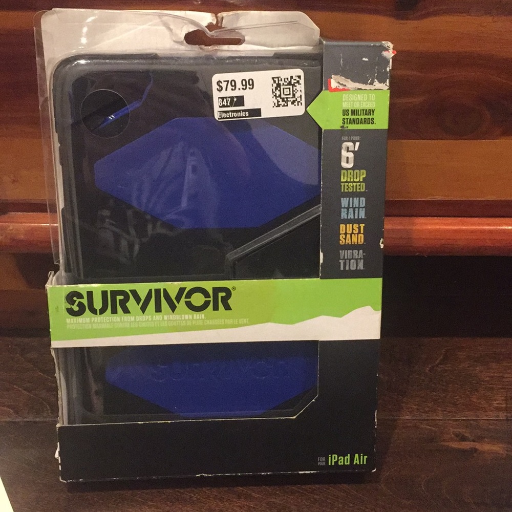 Griffin Survivor iPad Air Case blue/Black