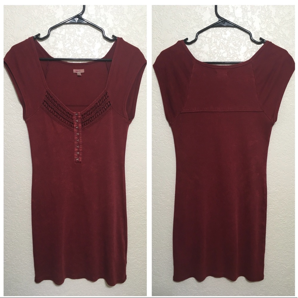Ecote Overdyed Deep V Neck Top