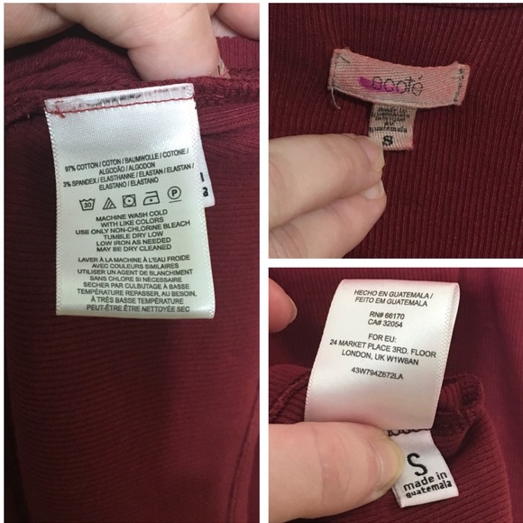 Ecote Overdyed Deep V Neck Top - Picture 3 of 3