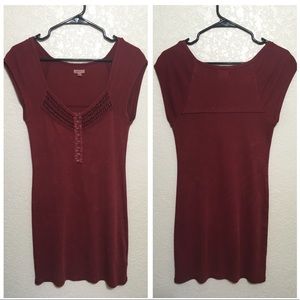 Ecote Overdyed Deep V Neck Top