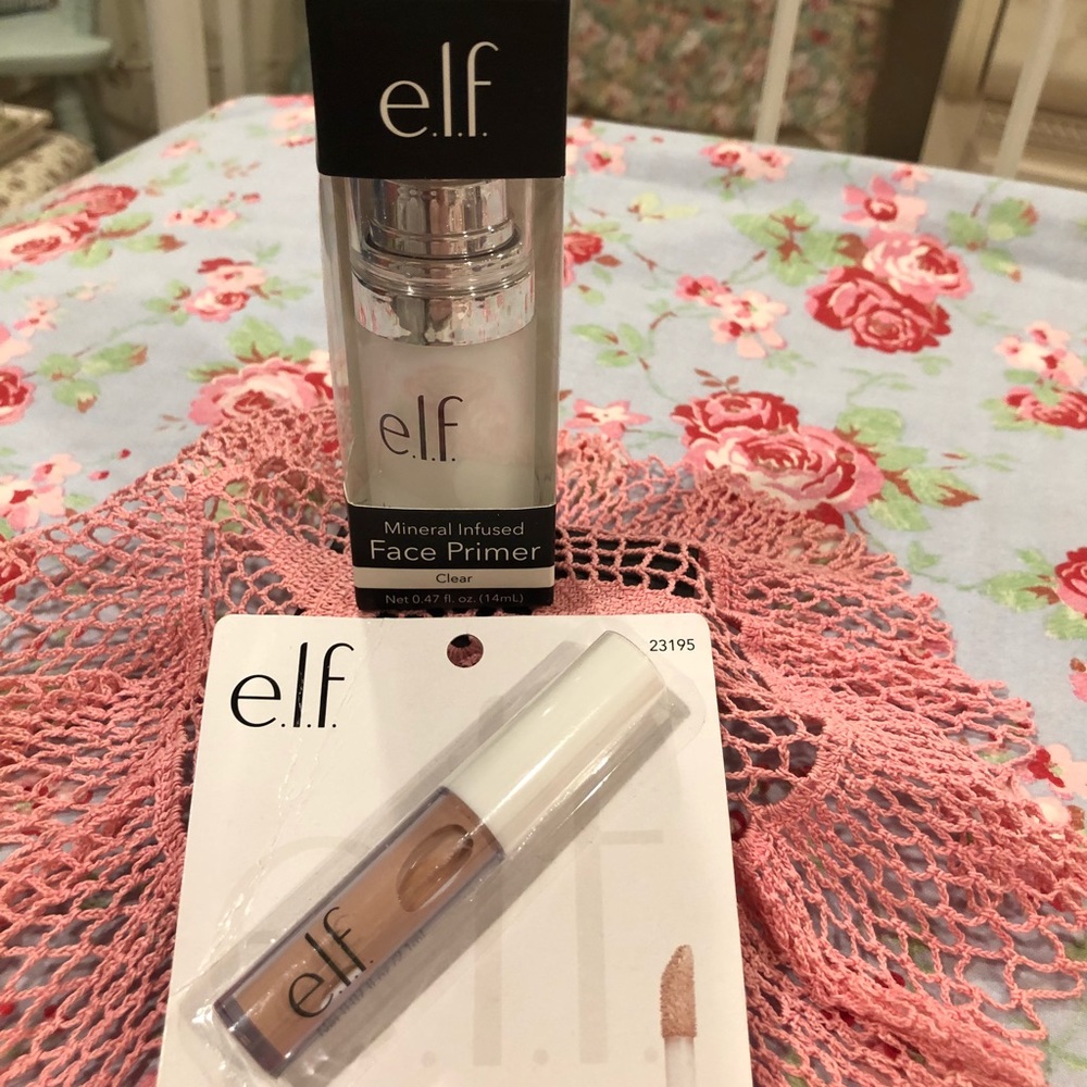 elf minerial Face Primer & perfect blend concealer
