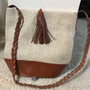 Lucky Brand Straw Bucket Bag