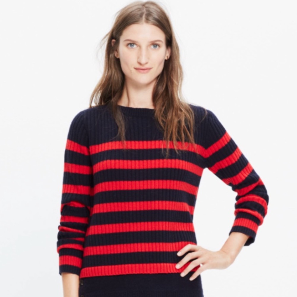 Madewell Striped Anchorlight Sweater