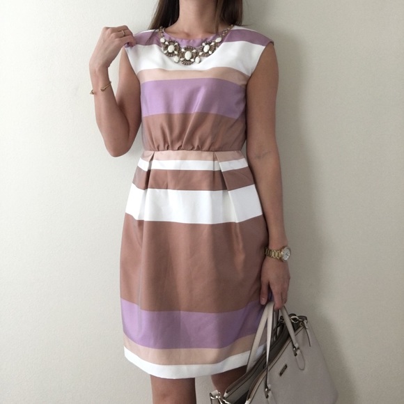 Ivy & Blu Striped Sheath Dress - Picture 1 of 4