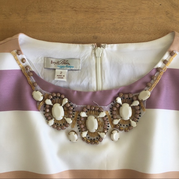 Ivy & Blu Striped Sheath Dress - Picture 4 of 4