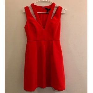 BCBG orange cocktail dress
