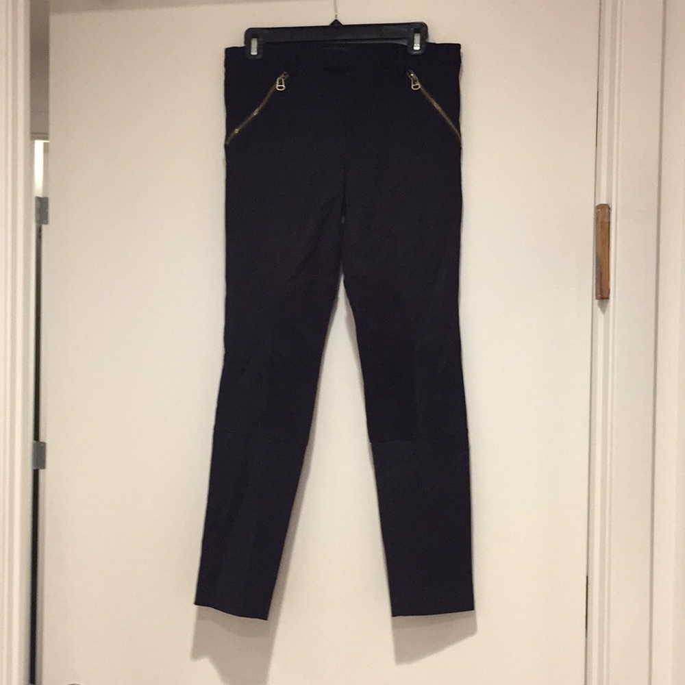 Rachel Zoe ankle length black ponte pants