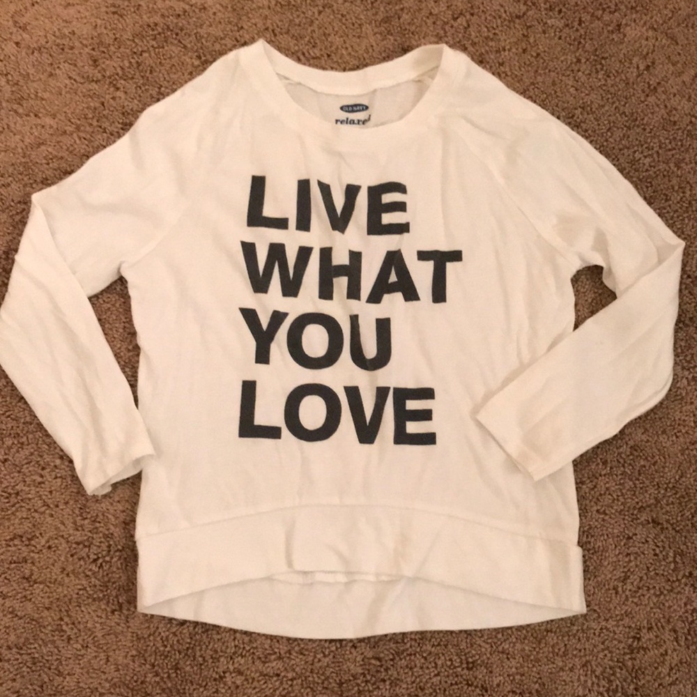 Girls long sleeve tee size 6-7
