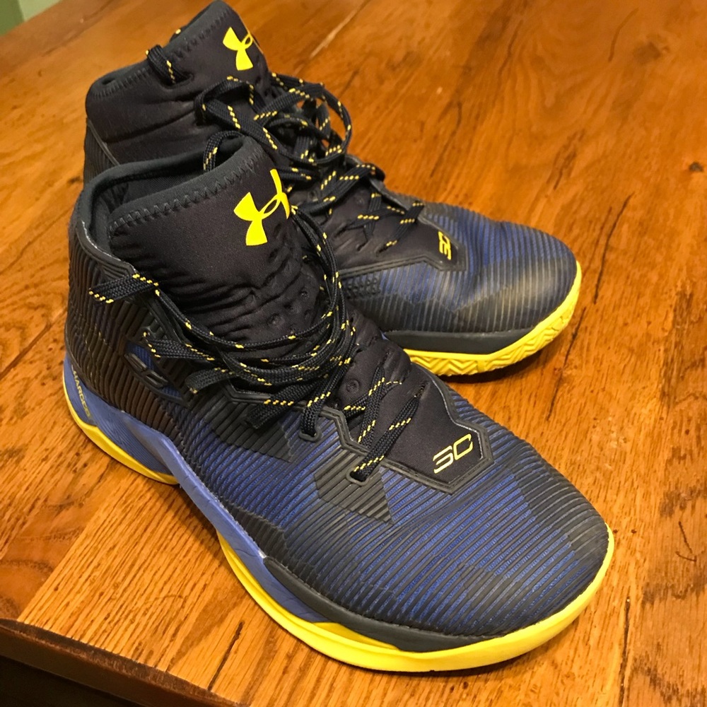 Under Armour Stephen Curry basketball shoes.
