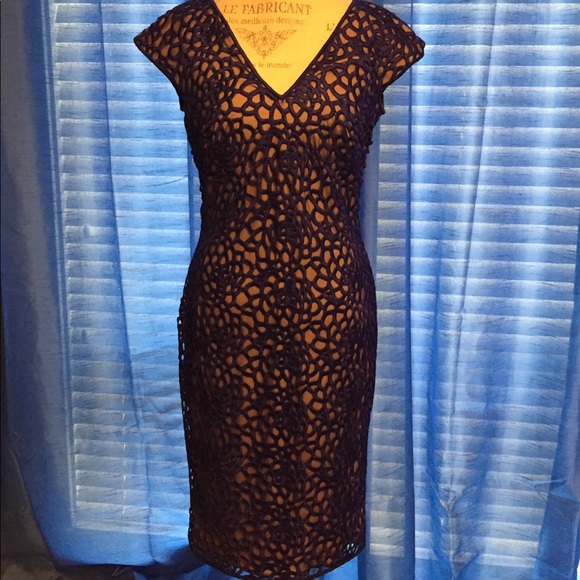 Tadashi Shoji Dresses & Skirts - NWT Tadashi Sz 10 Sapphire & Mesh Midi