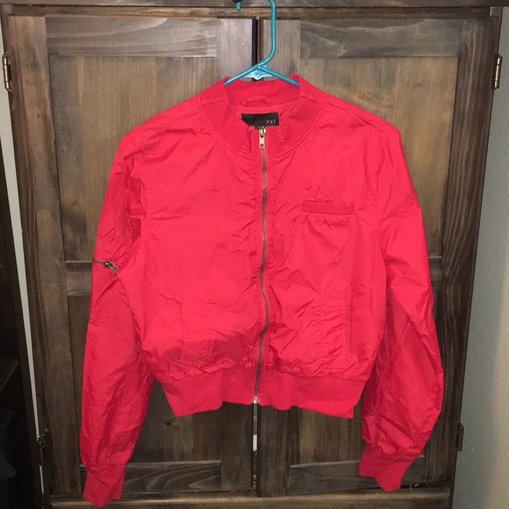 3 for $15 Vintage style red bomber jacket