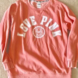 Victoria Secret PINK Sweatshirt - Coral- Medium